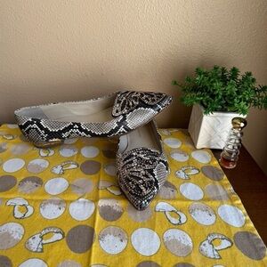 Sophia Webster python butterfly studded pointed flats